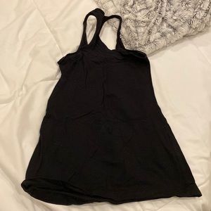 Lulu Lemon plain black racer back workout tank